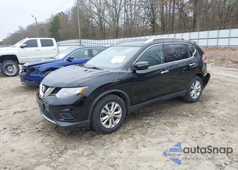 2015 Nissan Rogue Sv из США, поврежденный, VIN KNMAT2MT4FP557747